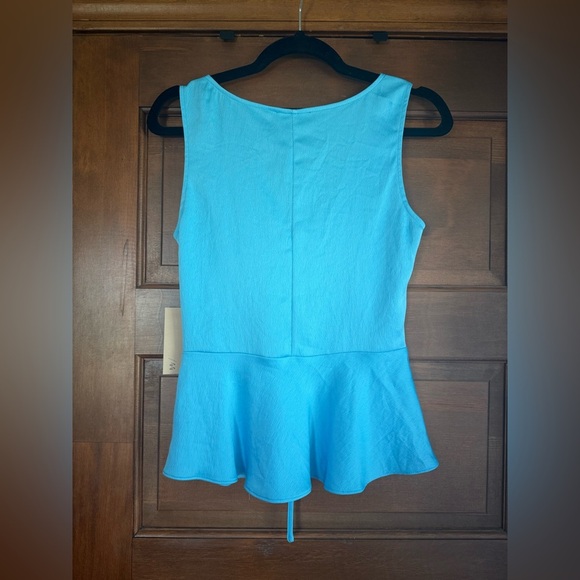 Revolve Thurid Shirred Peplum Hem Top in Aqua from Bailey 44 🦋 - Picture 8 of 8
